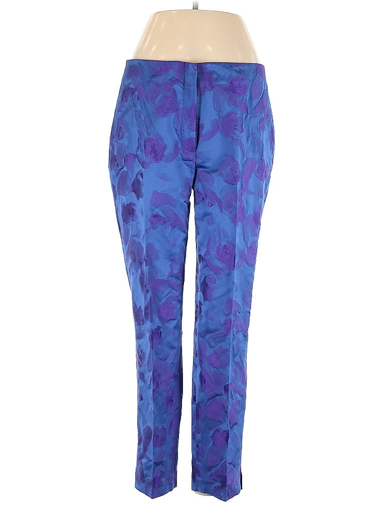 Elie Tahari Print Blue Casual Pants Size 8 - photo 1