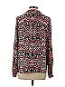 Yoana Baraschi 100% Polyester Animal Print Red Orange Long Sleeve Blouse Size S - photo 2