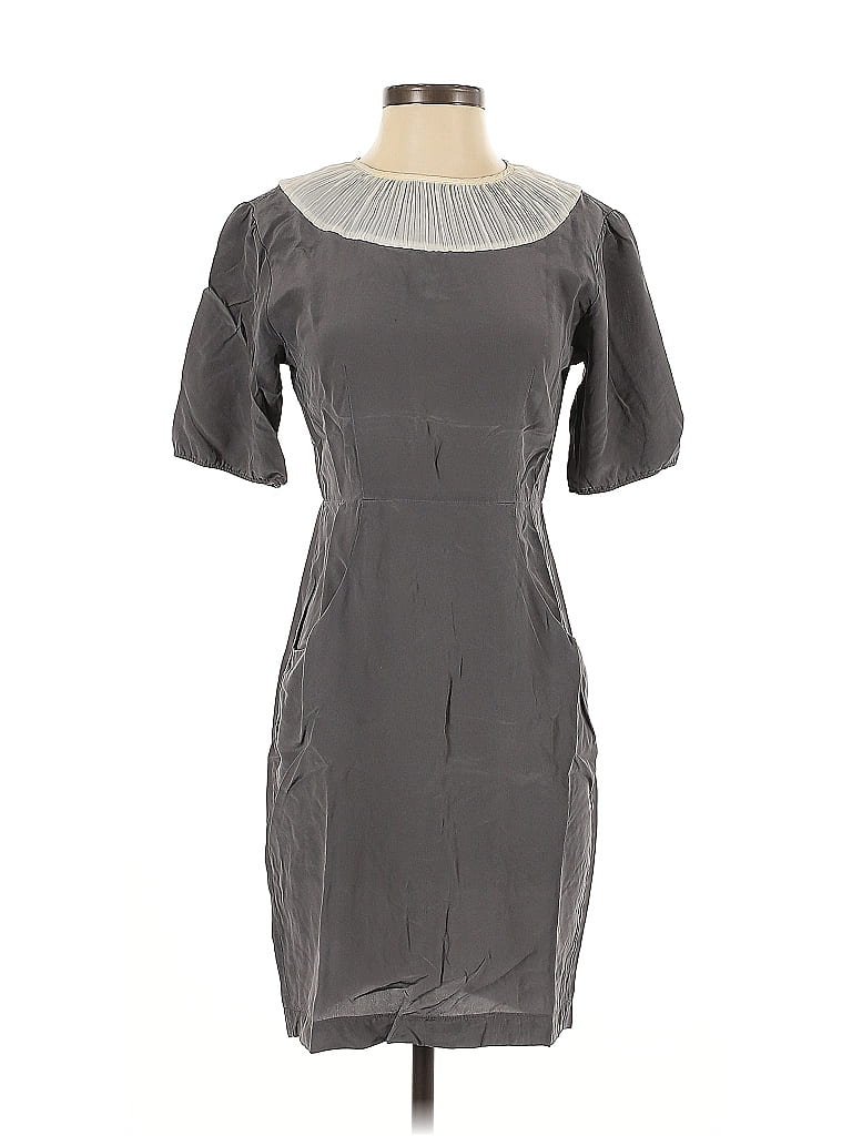 Pre-owned Tucker Cocktail Dress In Gray