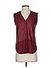 Trouve 100% Polyester Burgundy Sleeveless Blouse Size XS - photo 1