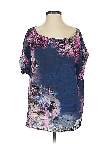 The Odells Short Sleeve Silk Top (view 1)