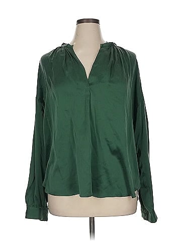 Xirena Long Sleeve Silk Top (view 1)