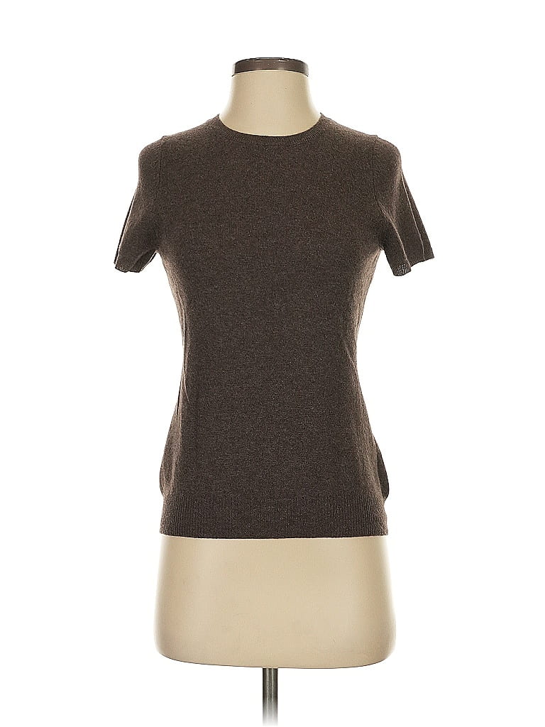 C by Bloomingdales 100% Cashmere Brown Cashmere Pullover Sweater Size S - photo 1
