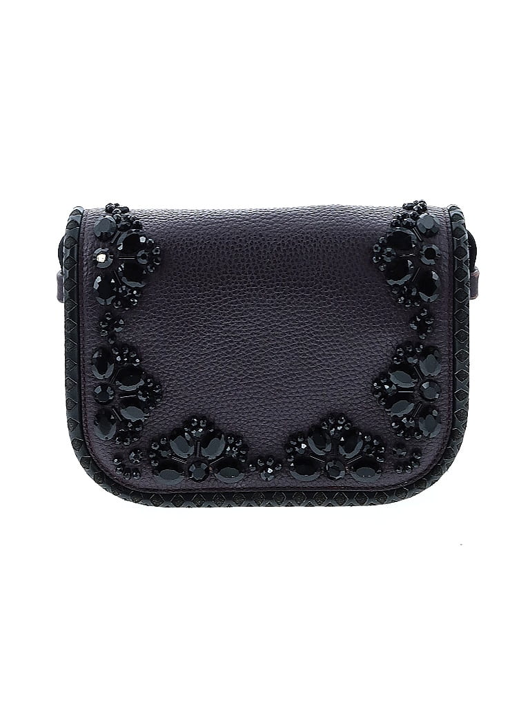Kate Spade New York 100% Leather Black Purple Leather Crossbody Bag One size - photo 1