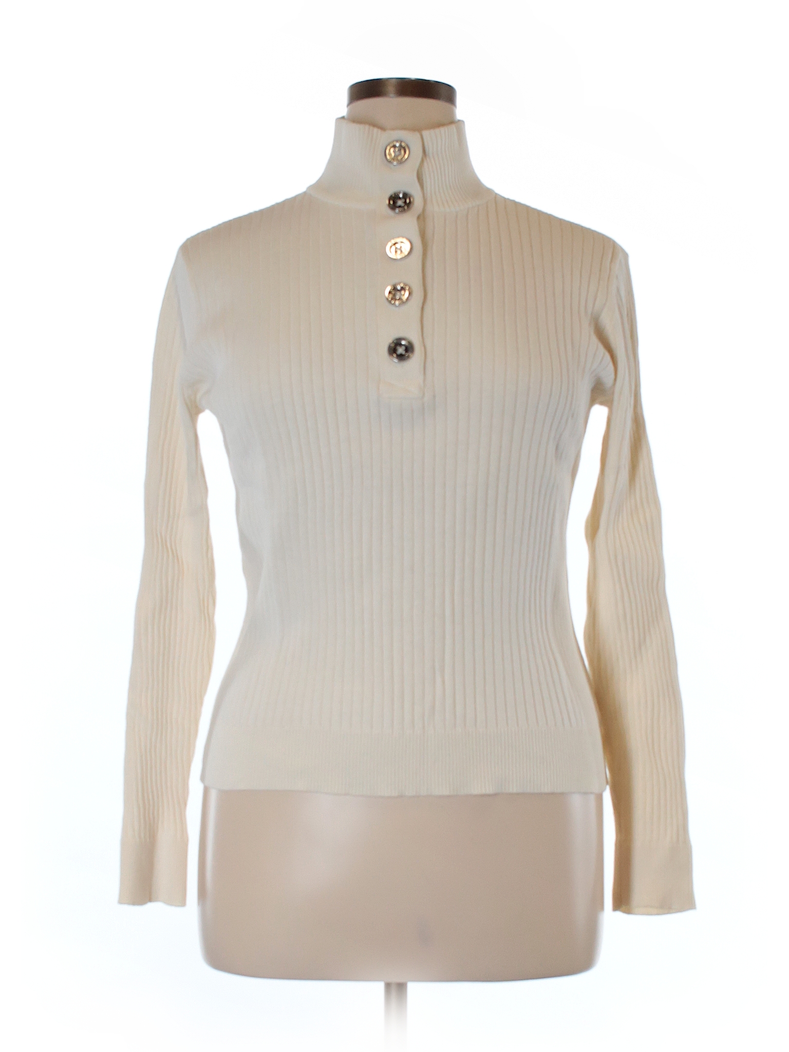 Lauren Jeans Co. 100% Cotton Solid Beige Pullover Sweater Size XL - 74% ...