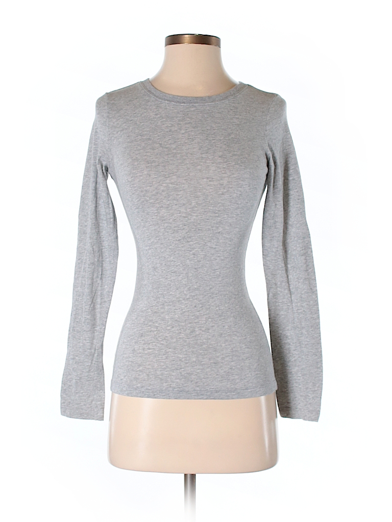 Ambiance Apparel Solid Gray Long Sleeve T-Shirt Size S - 77% off | thredUP