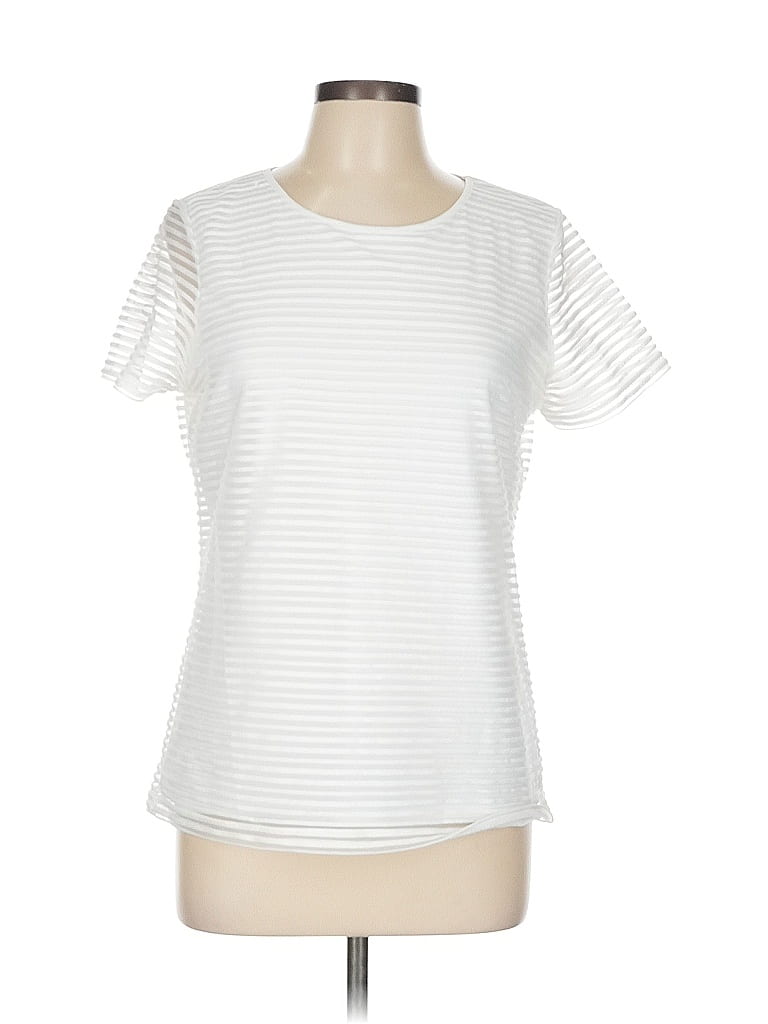 Pre-owned Calvin Klein Short Sleeve T-shirt In Silver