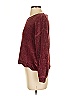 Catherine Malandrino 100% Polyester Metallic Burgundy Pullover Sweater Size S - photo 5