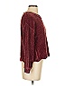 Catherine Malandrino 100% Polyester Metallic Burgundy Pullover Sweater Size S - photo 4