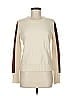 Evereve Color Block Ivory Pullover Sweater Size M - photo 1