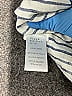 Frank & Eileen 100% Linen Stripes Silver 3/4 Sleeve Button-Down Shirt Size XS - photo 7