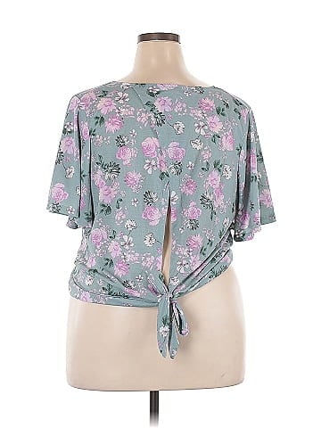 Love + Joy by FCT Short Sleeve Blouse (view 2)