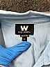 W by Worth 100% Cupro Blue Short Sleeve Blouse Size 0 - photo 3