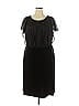 Connected Apparel 100% Polyester Black Cocktail Dress Size 20 - photo 1