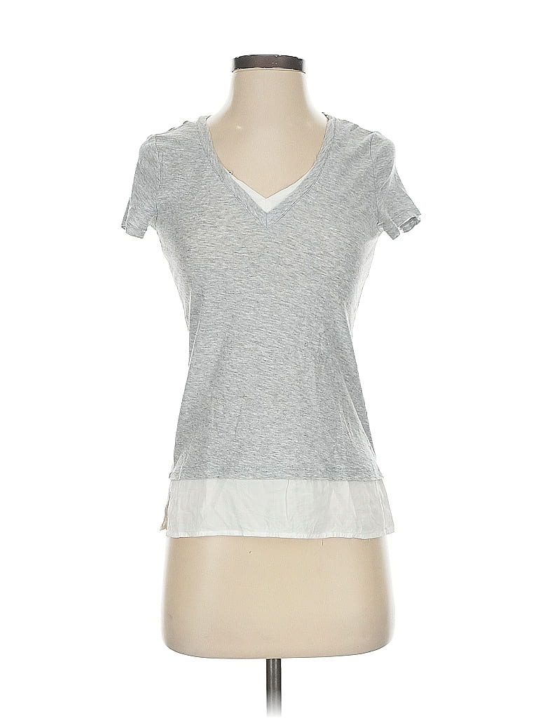 Pre-owned Vince Camuto Short Sleeve T-shirt In Gray