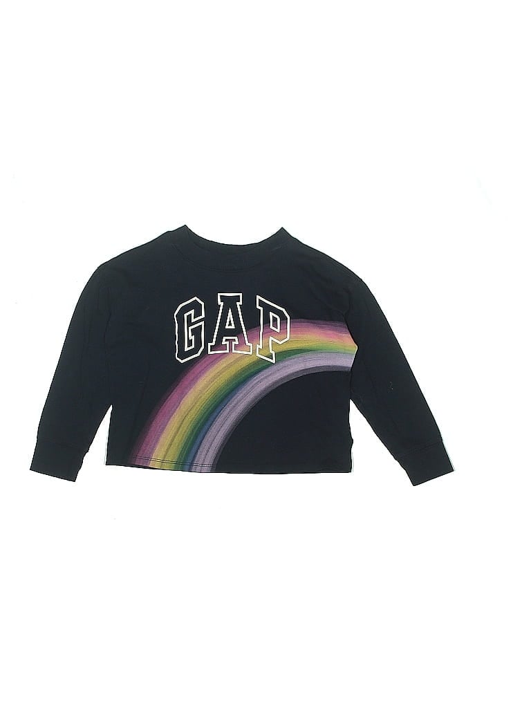 Pre-owned Gap Kids' Long Sleeve T-shirt In Black
