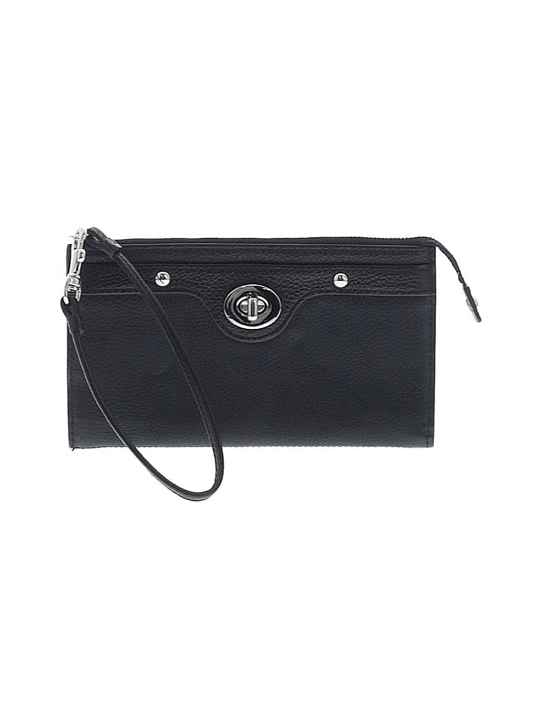 Coach Factory 100% Leather Black Leather Wristlet One size - photo 1