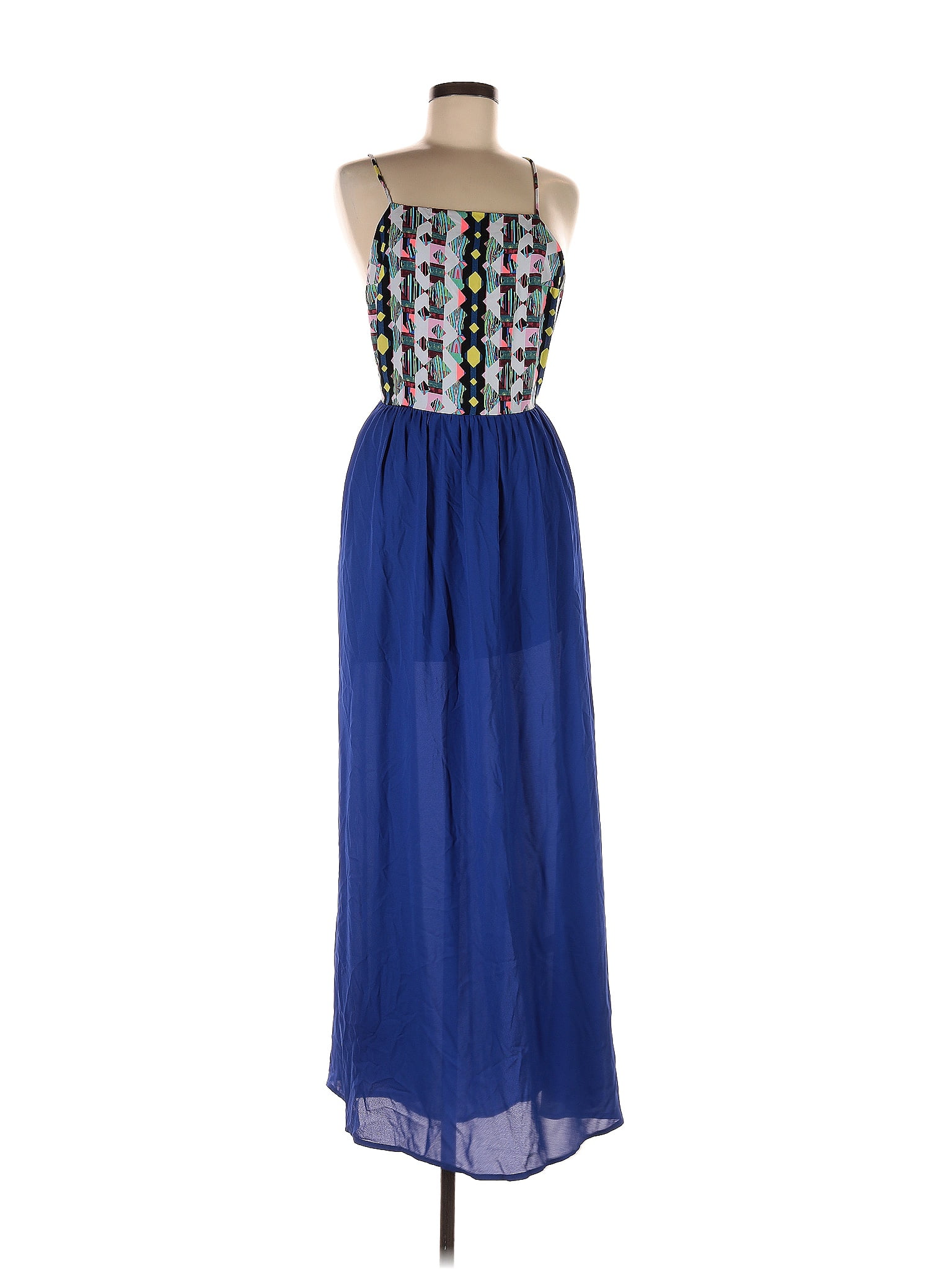 Harper 100% Polyester Blue Cocktail Dress Size M