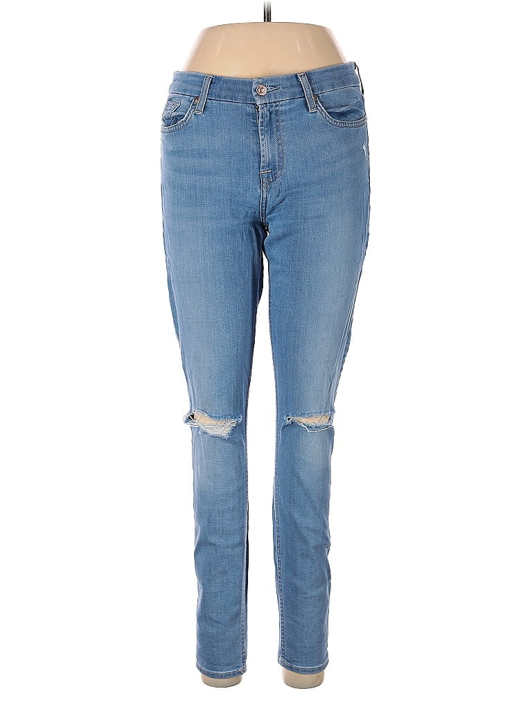 Pre-owned 7 For All Mankind Jeans In Blue