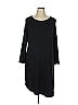 Lou & Grey Solid Black Casual Dress Size XL - photo 1