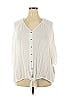 Ellos 100% Rayon Ivory White 3/4 Sleeve Blouse Size 26 - photo 1