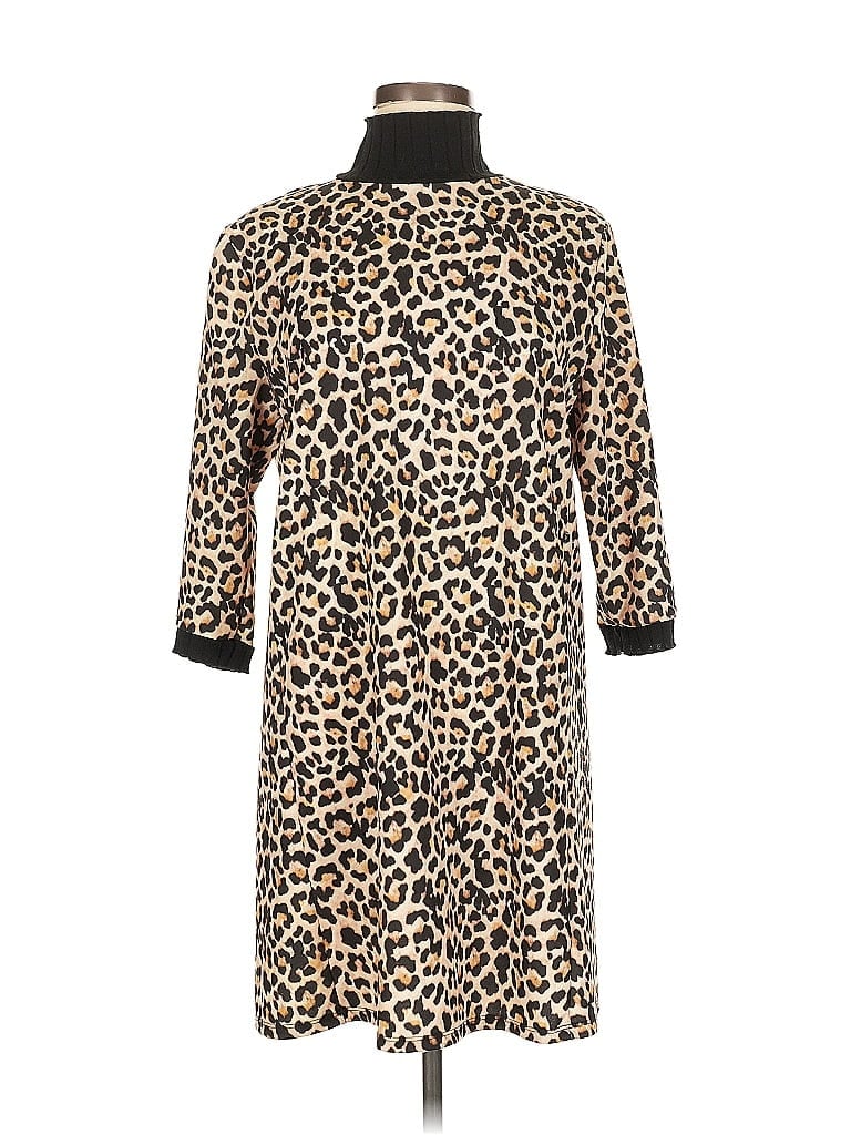 Pre-owned Zara Basic Casual Dress In Brown