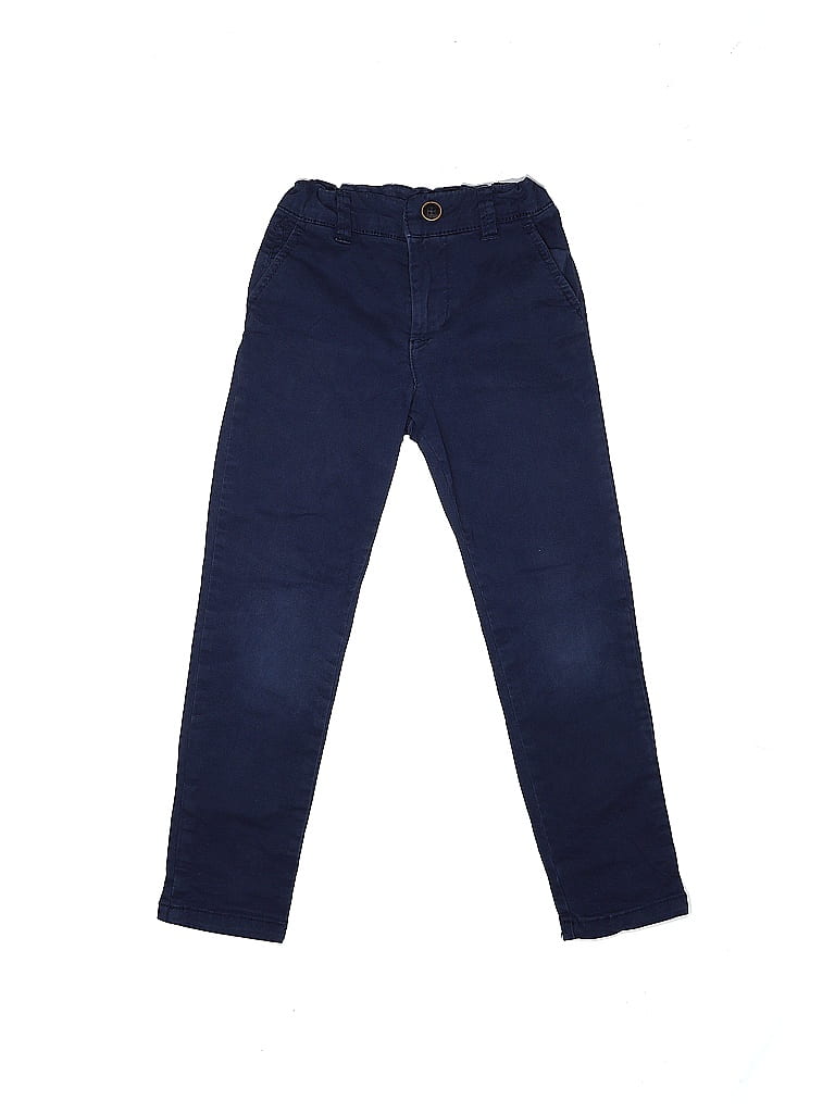 Du Pareil Au Meme DPAM Solid Blue Casual Pants Size 5 (big kids) - photo 1
