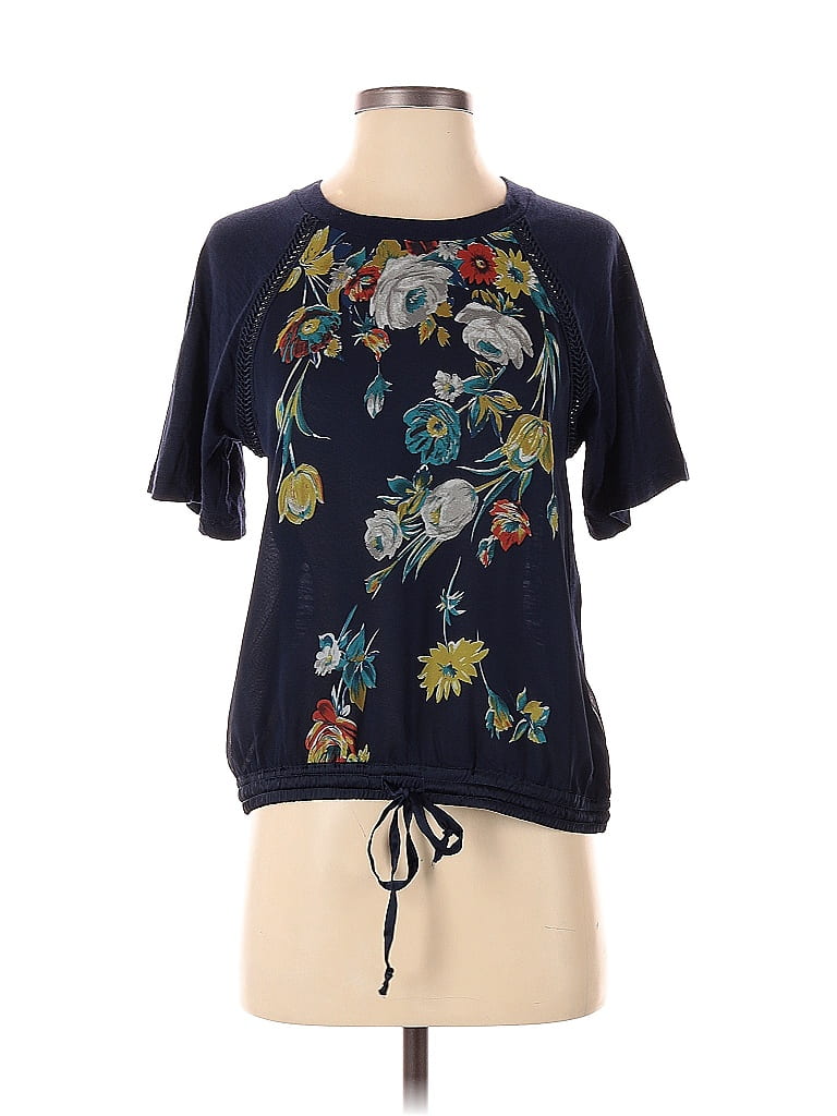 Tiny Blue Short Sleeve Blouse Size XS - photo 1