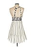 Saylor 100% Cotton Stripes Ivory Casual Dress Size XS - photo 2