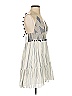 Saylor 100% Cotton Stripes Ivory Casual Dress Size XS - photo 4