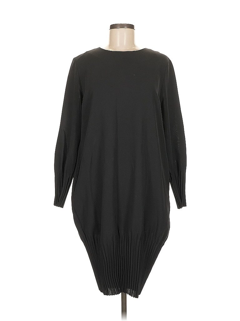 Cos 100% Polyester Solid Black Casual Dress Size 6 - photo 1