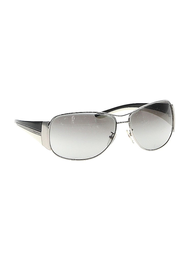 Prada Linea Rossa Silver Black Sunglasses One size - photo 1
