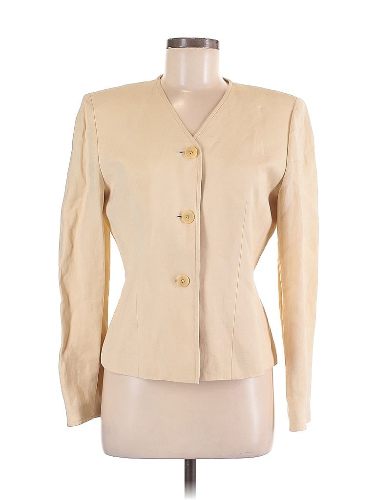 Pre-owned Ann Taylor Blazer Jacket In White