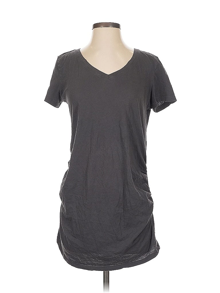 Pact 100% Organic Cotton Gray Short Sleeve T-Shirt Size M - photo 1