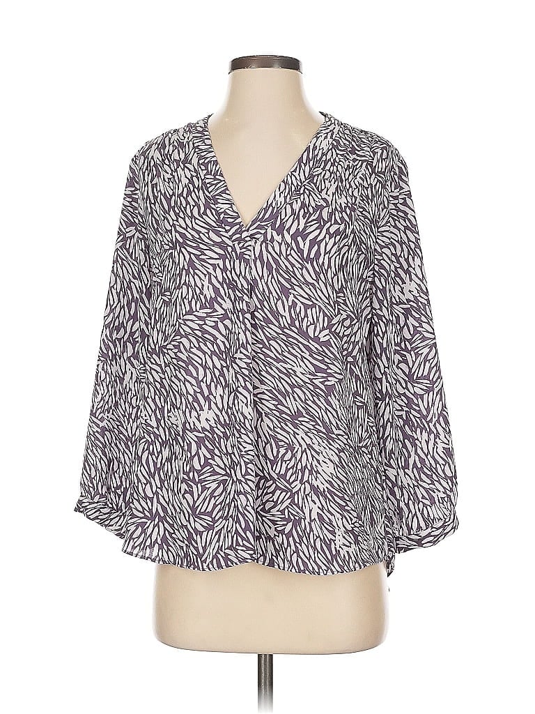 Pre-owned Vince Camuto 3/4 Sleeve Blouse In Purple