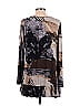 LOGO by Lori Goldstein Gray Tan Casual Dress Size L - photo 2