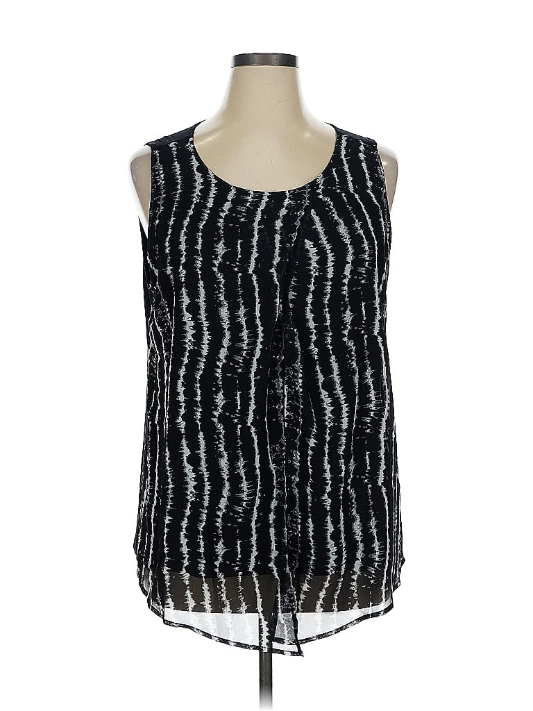 Click to view more detailed imagery on our partner's website Pre-owned Joan Vass Sleeveless Blouse In Black