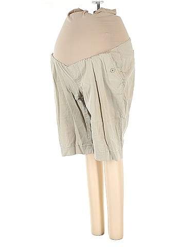 Oh Baby By Motherhood Khaki Shorts (view 1)