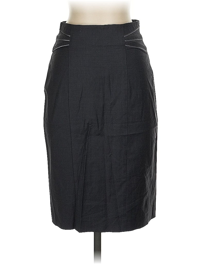 Pre-owned Bebe Wool Skirt In Gray