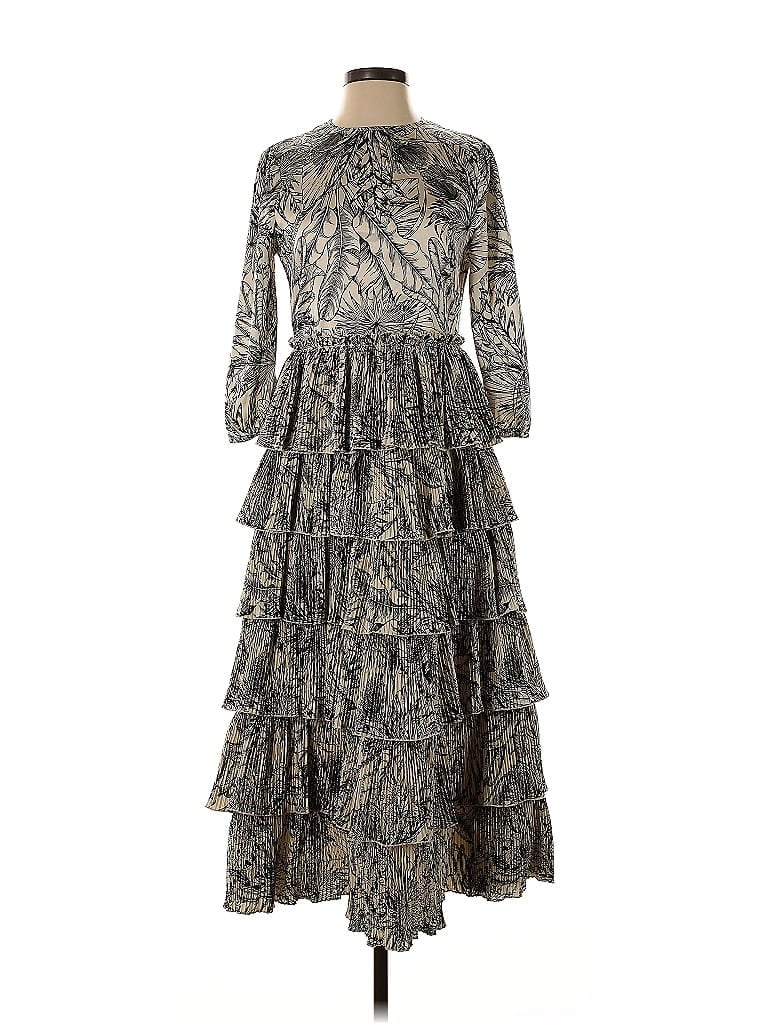 Pre-owned Mila Cocktail Dress In Gray