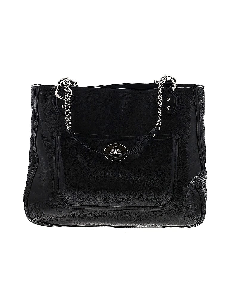 Coach Black Leather Satchel One size - photo 1