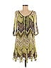 Hale Bob Chevron-herringbone Green Casual Dress Size M - photo 1