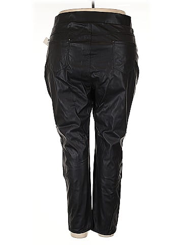 Terra & Sky Faux Leather Pants (view 2)