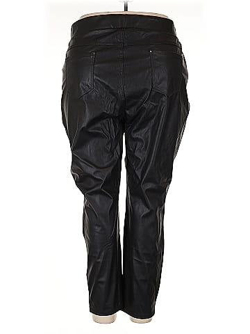Terra & Sky Faux Leather Pants (view 2)