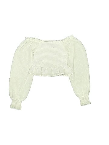 Aqua Long Sleeve Blouse (view 1)