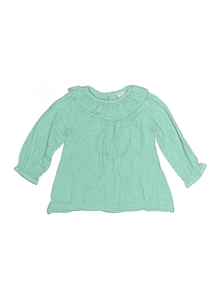 Kate Quinn Organics Green 3/4 Sleeve Blouse Size 2T - photo 1