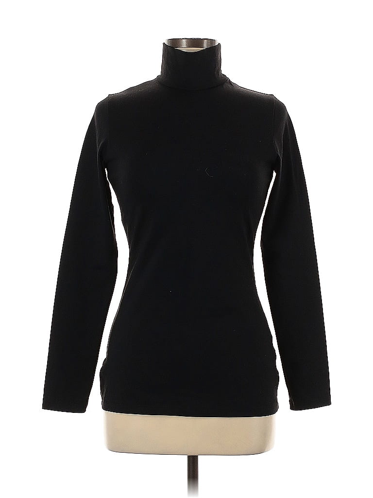 Susana Monaco Black Long Sleeve Turtleneck Size M - photo 1