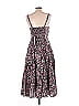 Rebecca Taylor 100% Cotton Floral Black Casual Dress Size L - photo 2