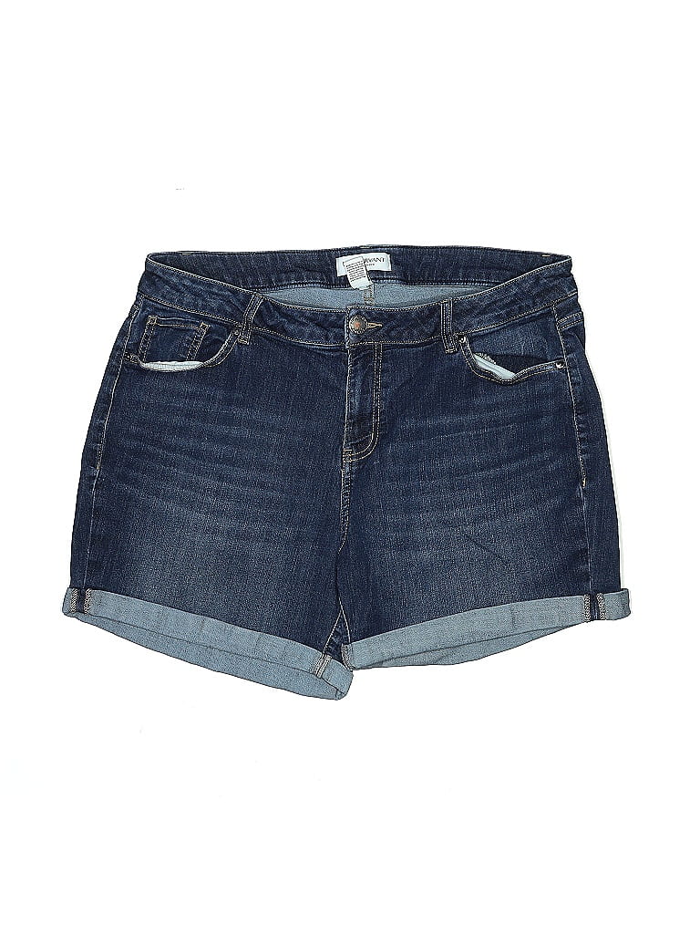Lane Bryant Blue Denim Shorts Size 16 - photo 1