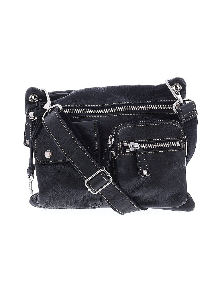 Fossil 100% Cotton Black Leather Crossbody Bag One size - photo 1